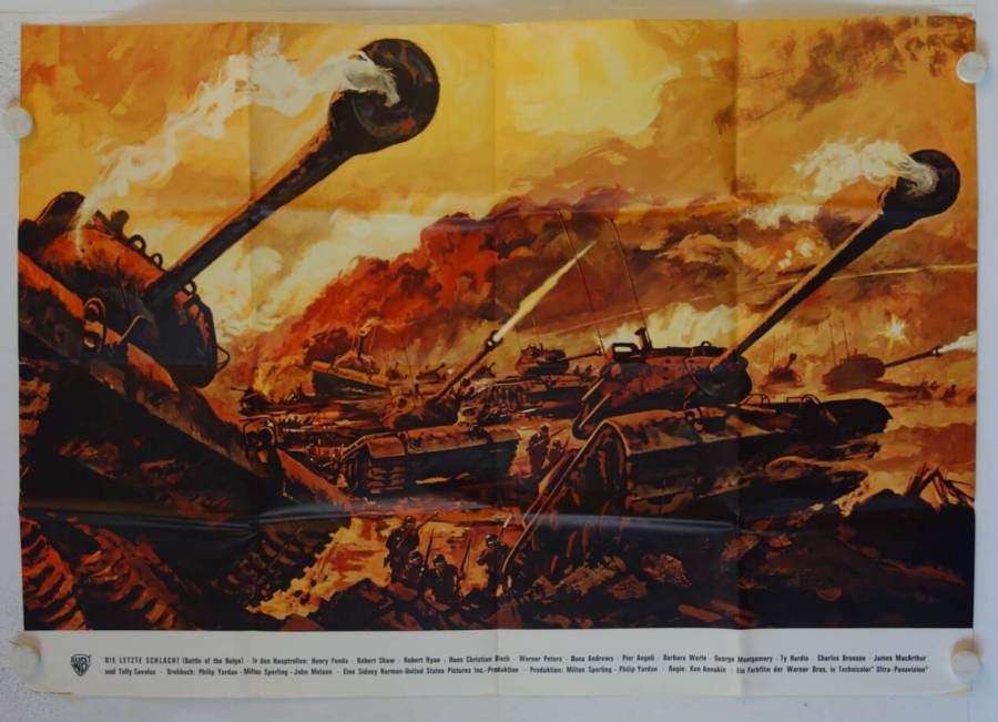 Battle of the Bulge original release german double-panel movie poster